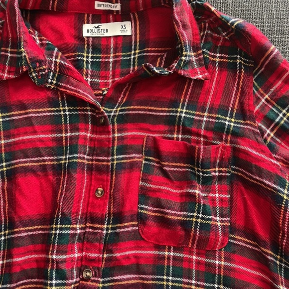 Hollister christmas plaid button down - Picture 2 of 2